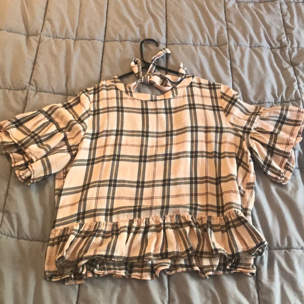 Plaid top